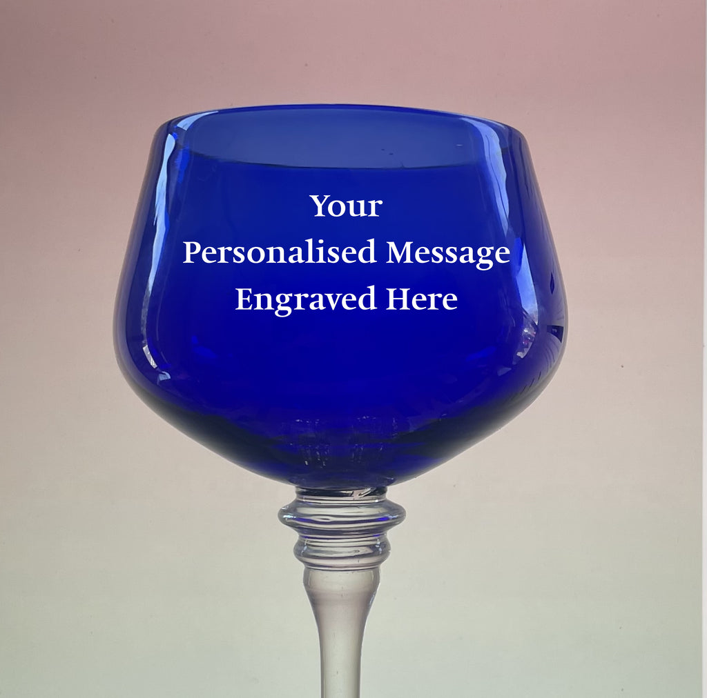 Blue Contemporary Gin Glass