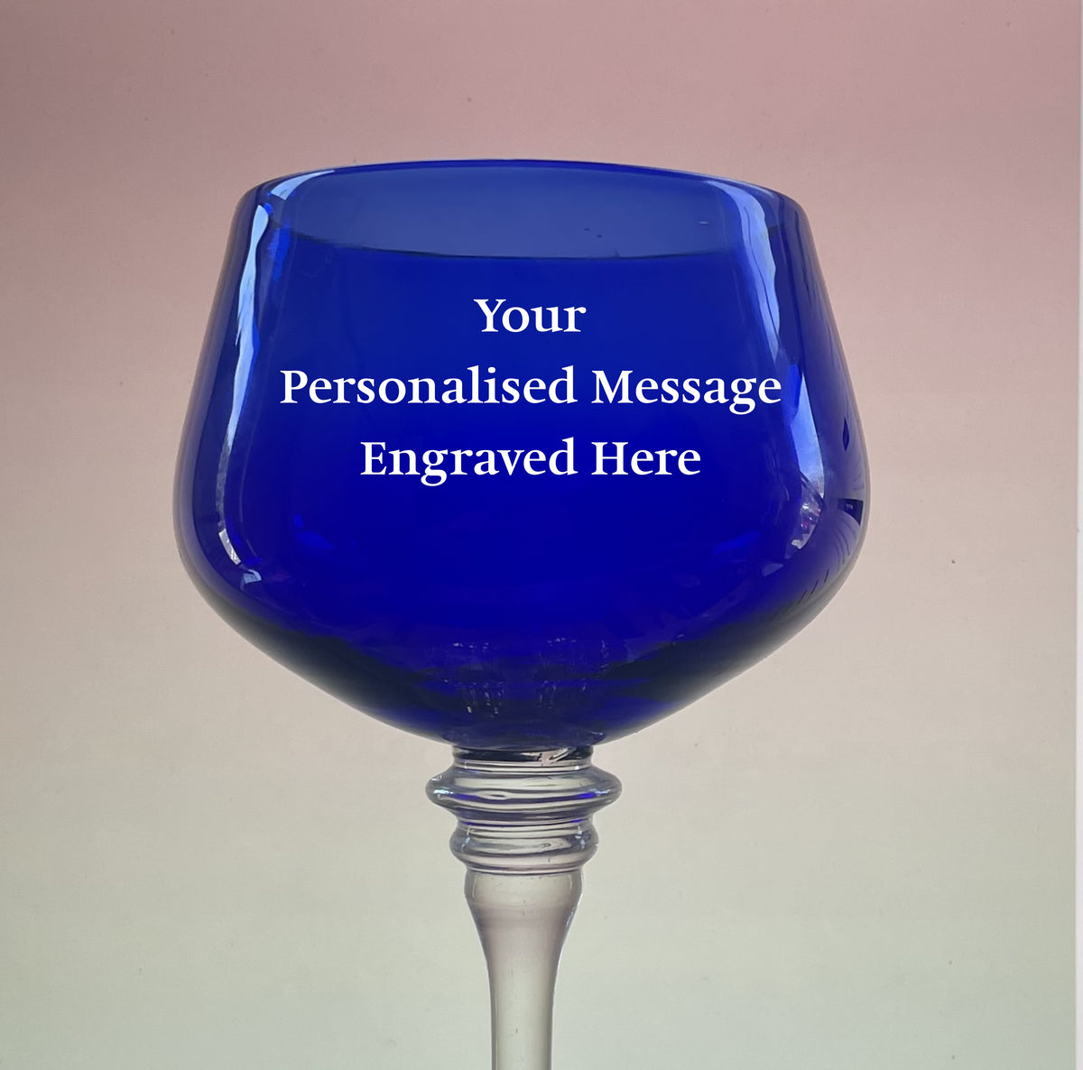 Blue Contemporary Gin Glass