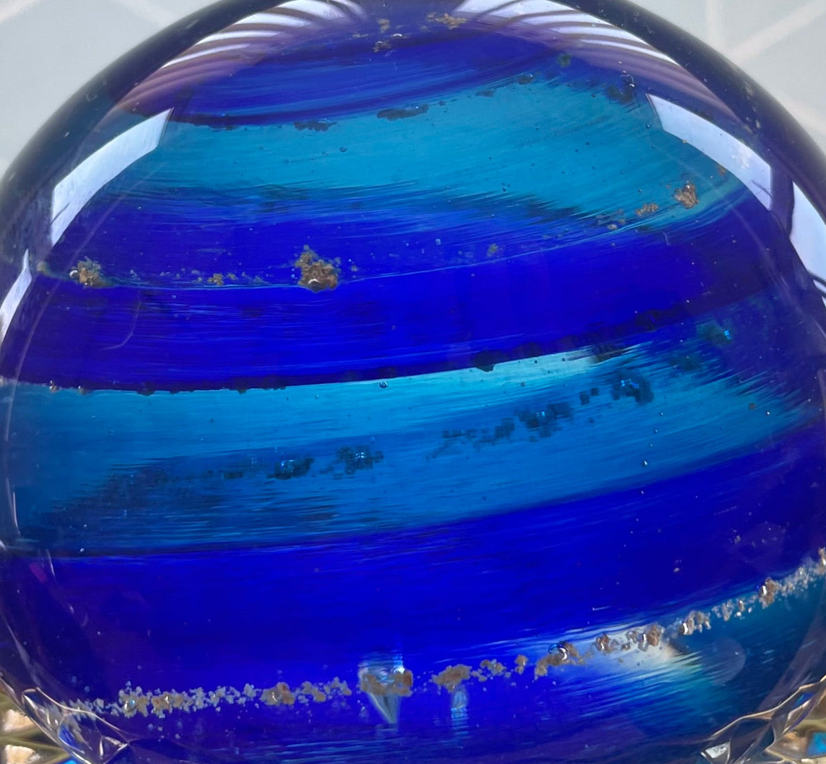 Blue Paperweight Memorial