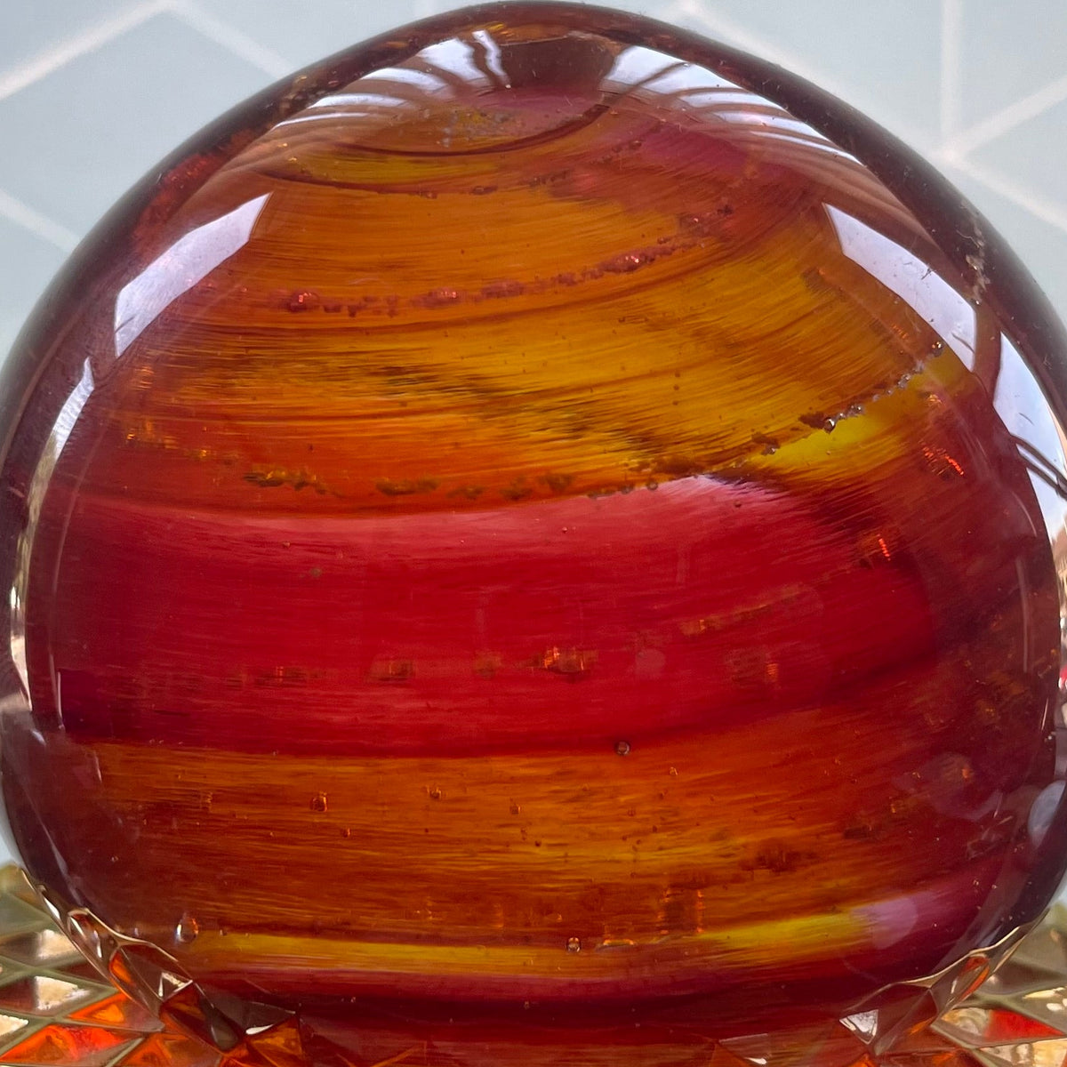 Orange Paperweight Memorial