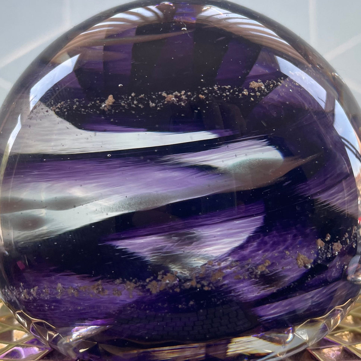 Purple Paperweight Memorial