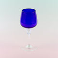 Blue 'White Wine' Glass