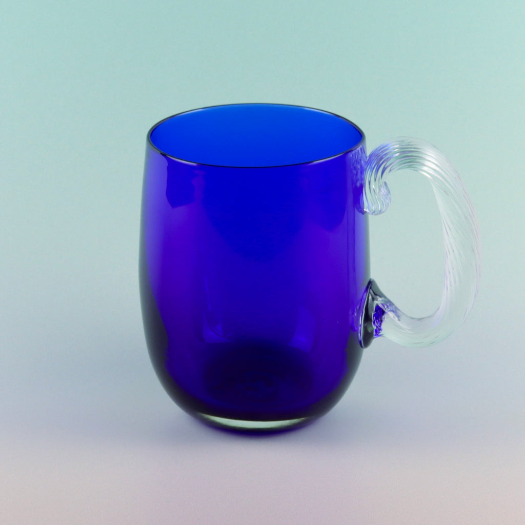 Blue Beer Glass
