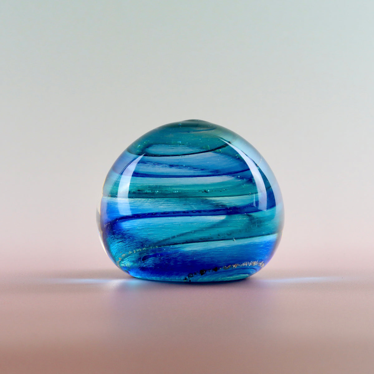 Aquamarine Paperweight Memorial