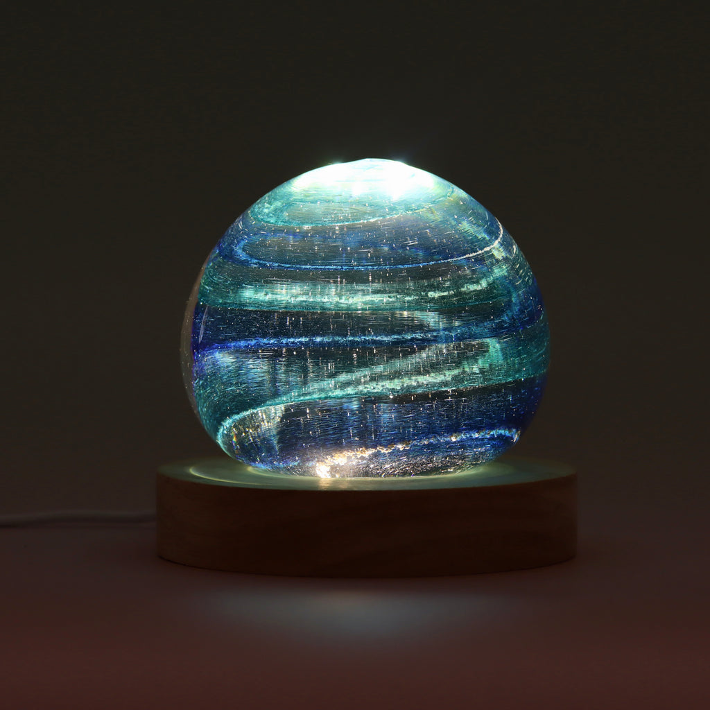 Aquamarine Paperweight Memorial