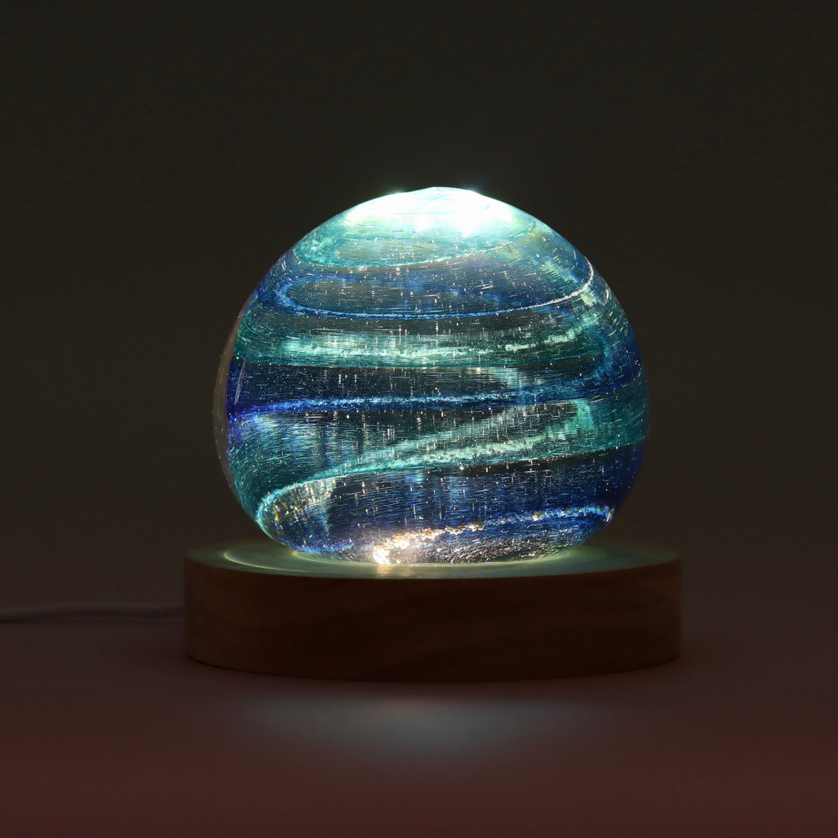 Aquamarine Paperweight Memorial