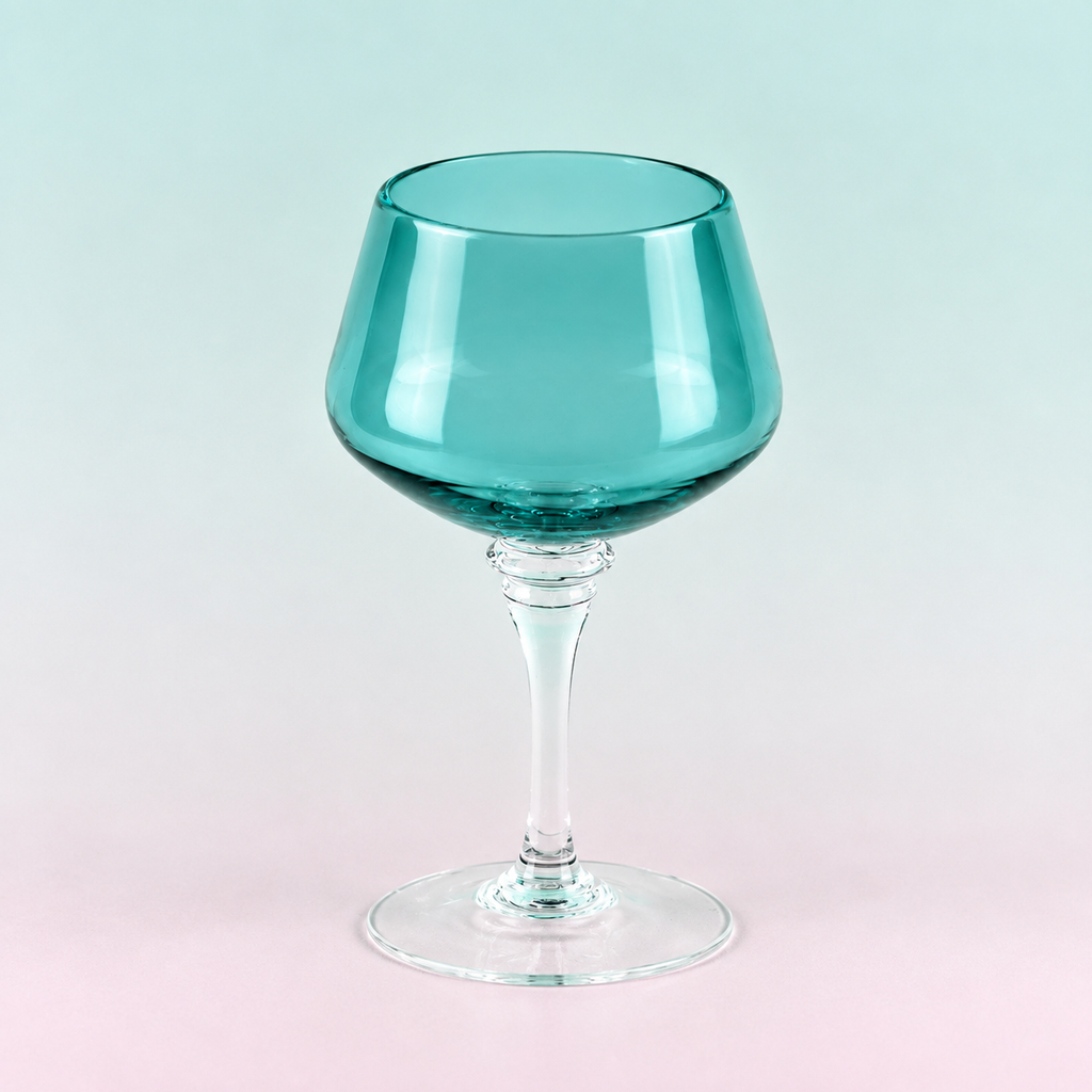 Aquamarine Contemporary Gin Glass