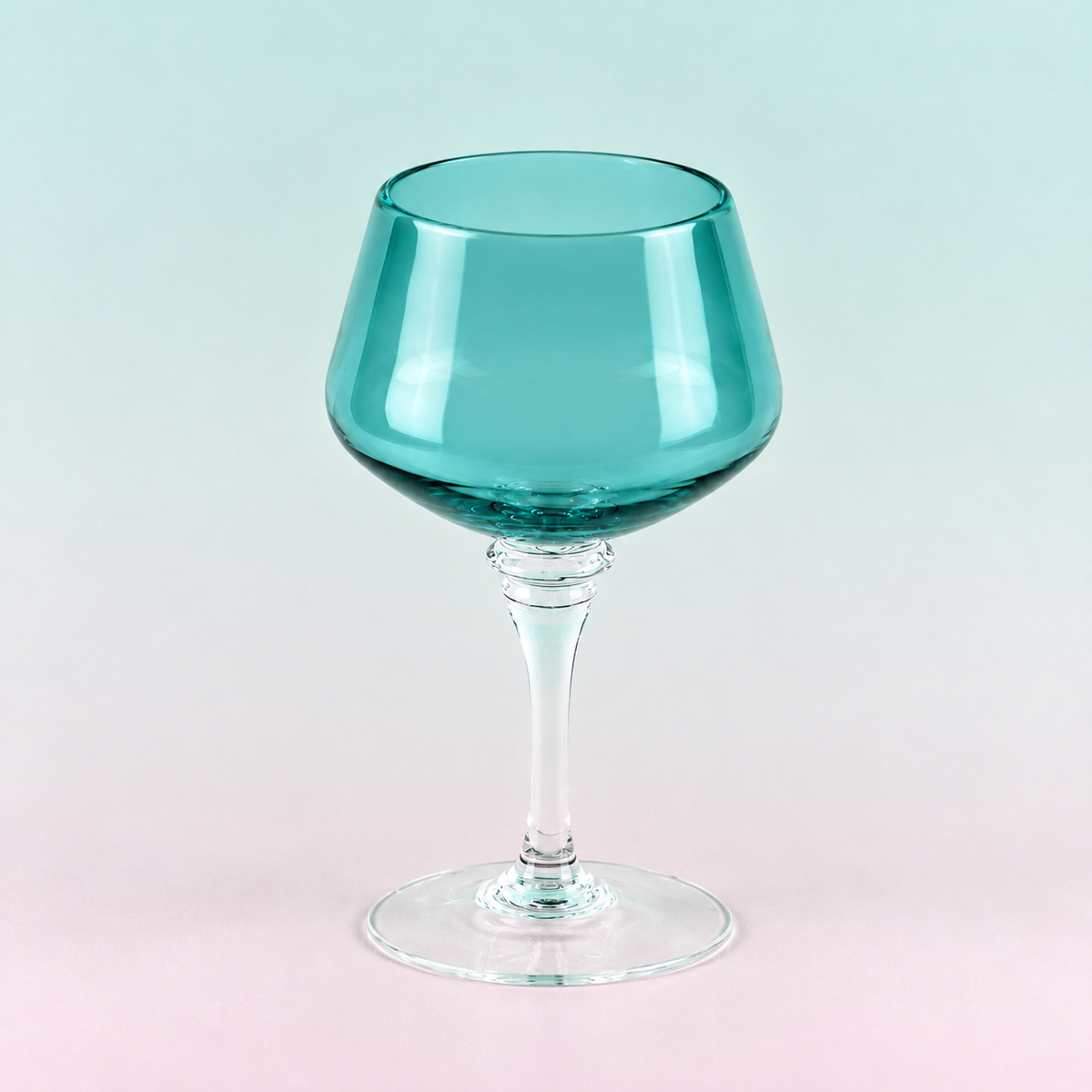 Aquamarine Contemporary Gin Glass