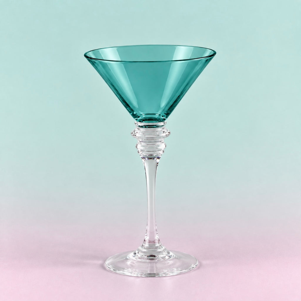 Aquamarine Martini Glass