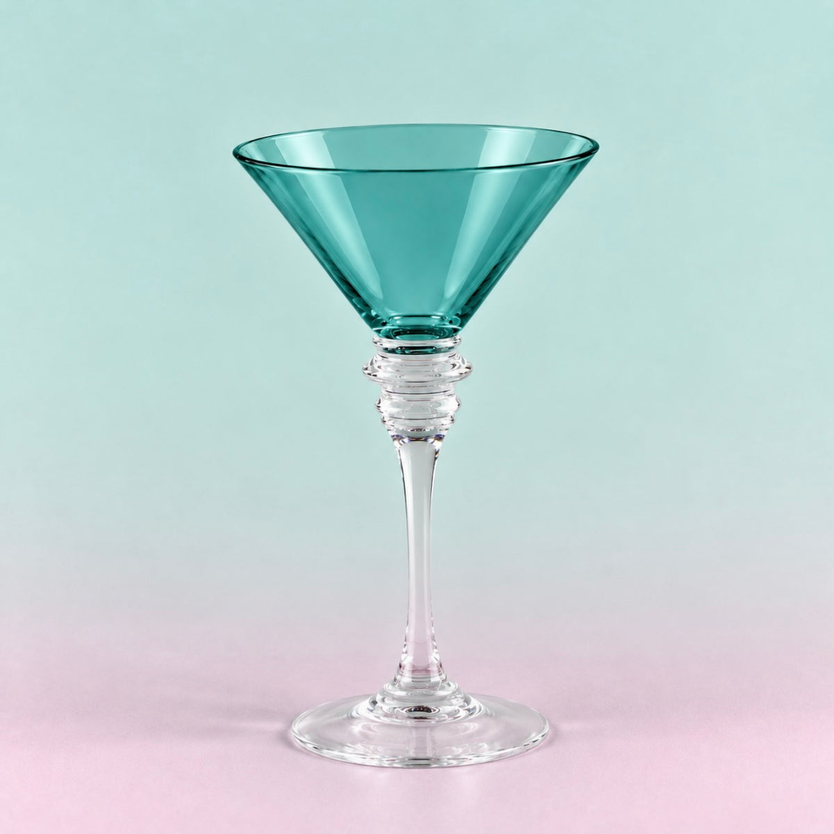 Aquamarine Martini Glass