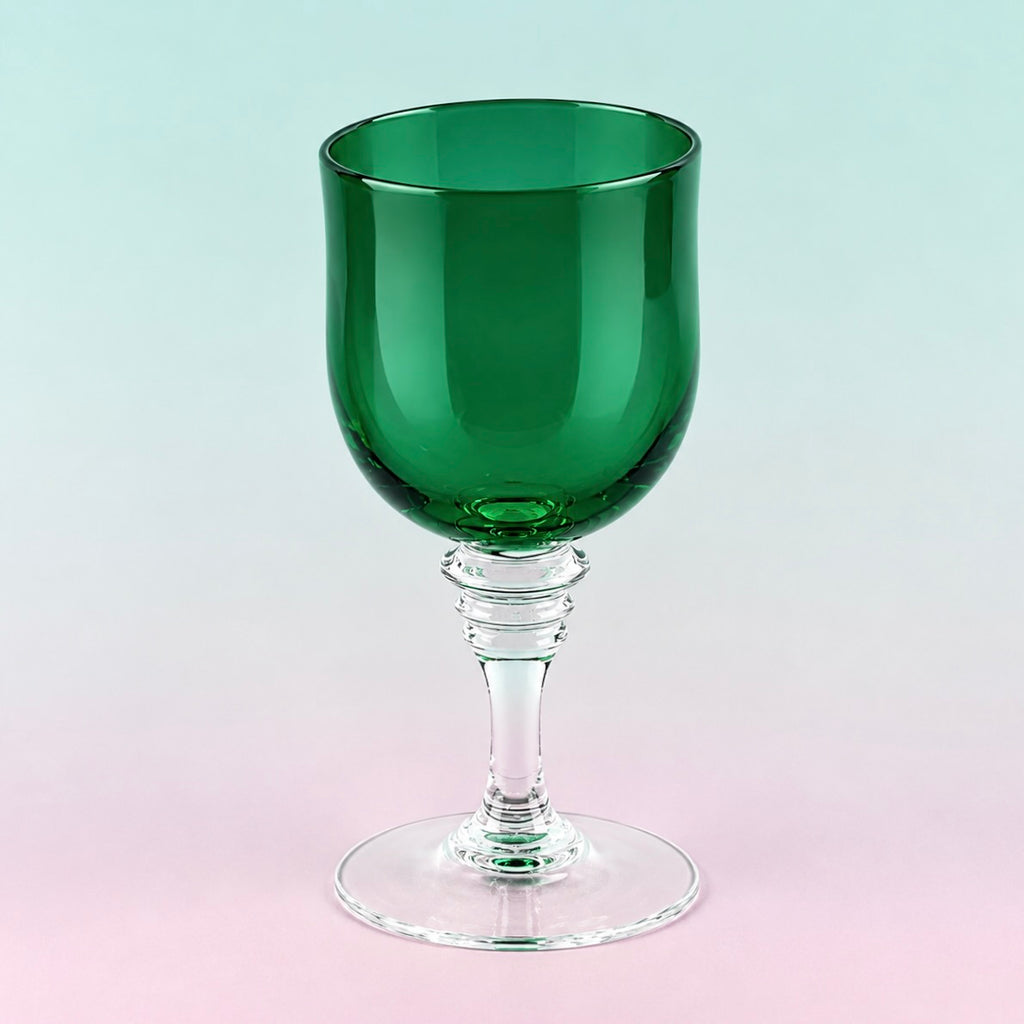 Forest Green 'Red Wine' Glass