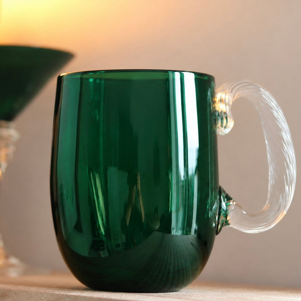 Forest Green Beer Glass