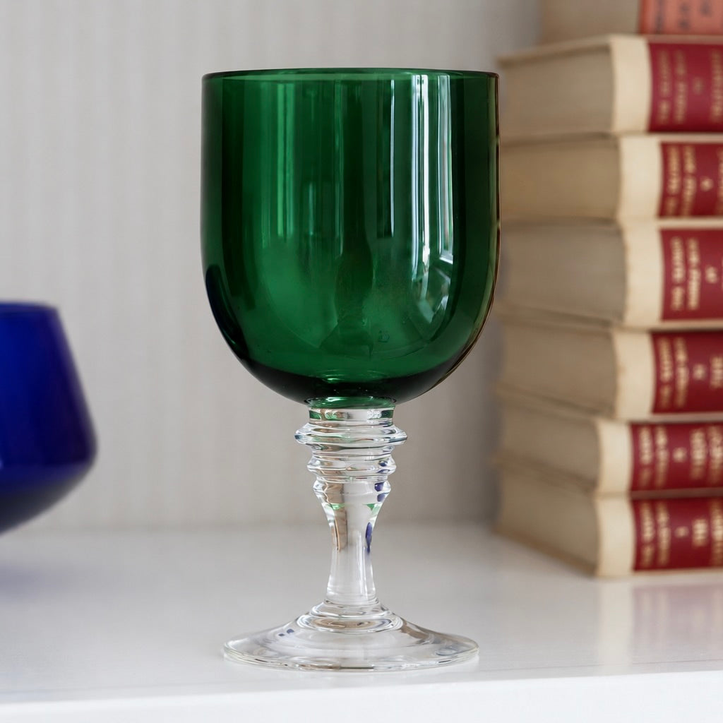 Forest Green 'Red Wine' Glass