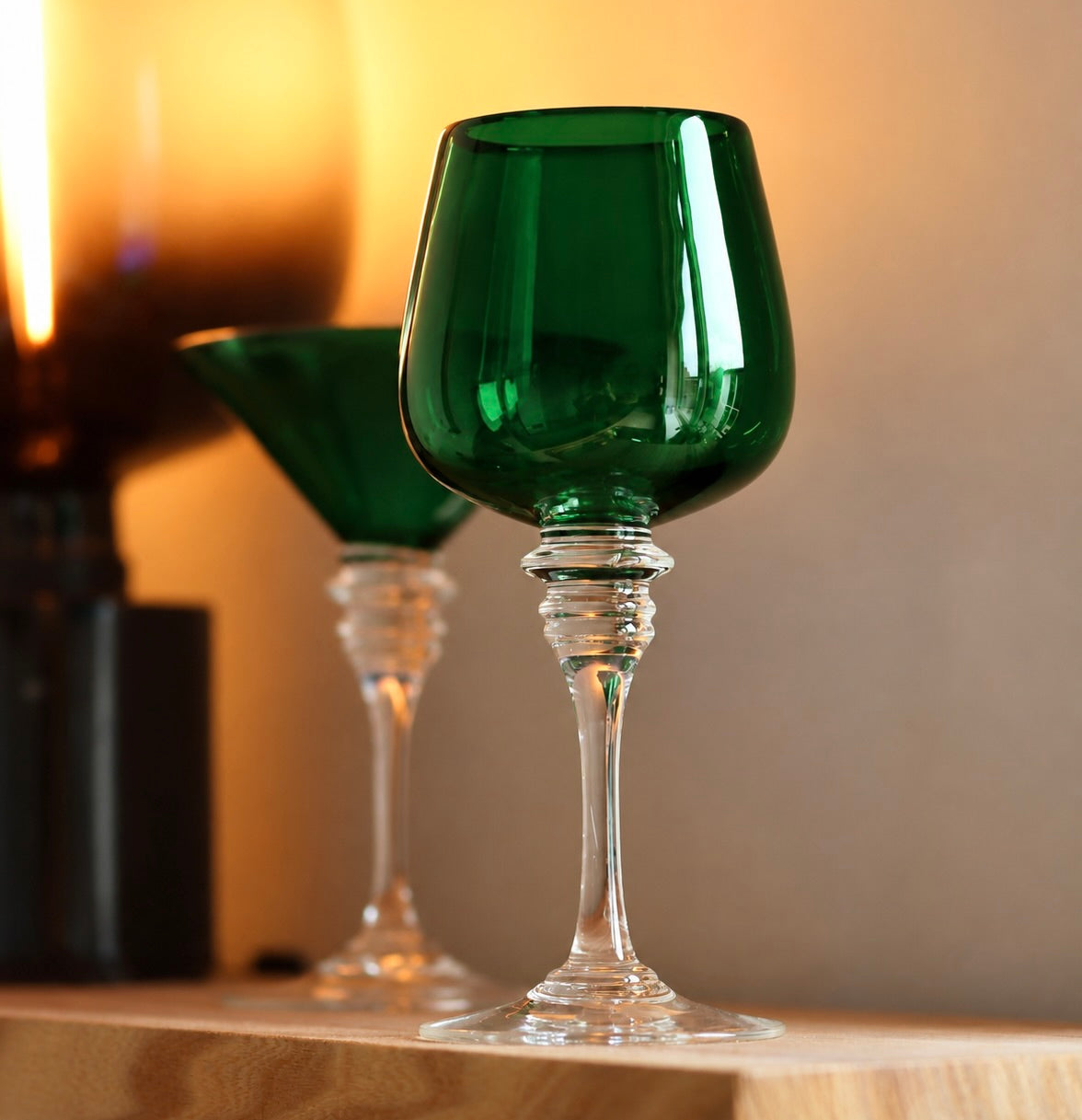 Forest Green 'White Wine' Glass