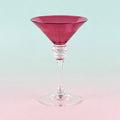 Ruby Martini Glass